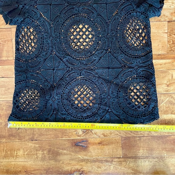 Blue Tassel by Anthropologie Black Lace Blouse - Picture 6 of 6